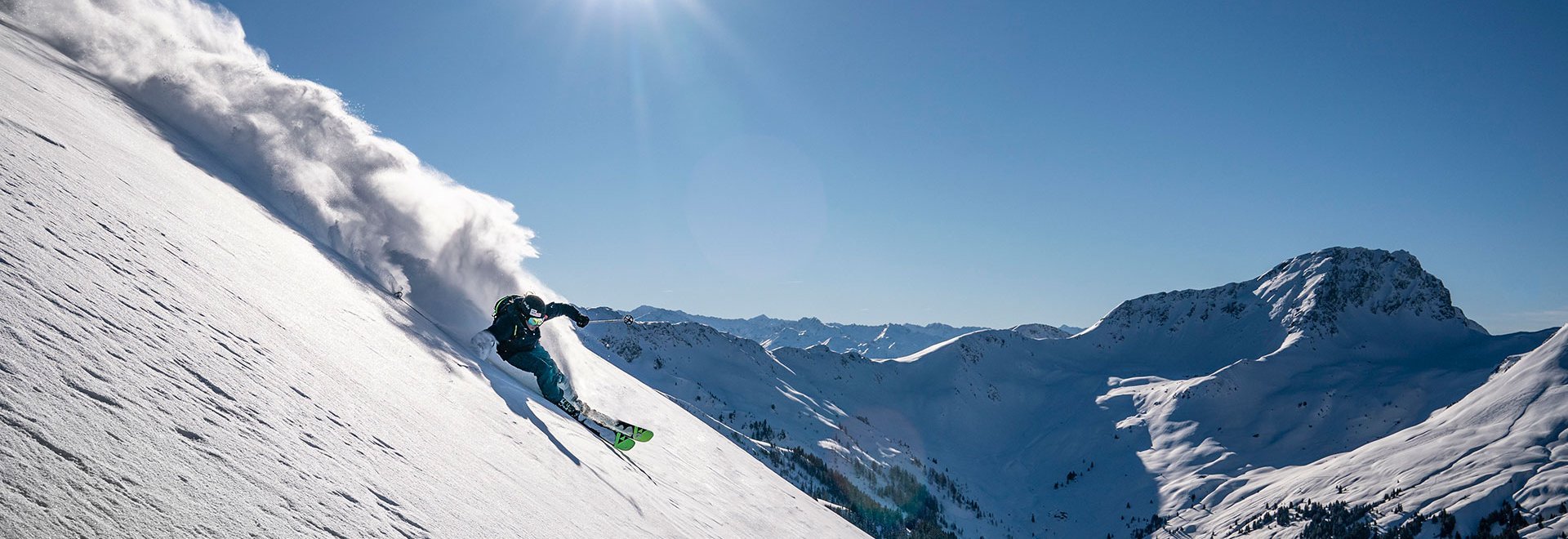 Freerider im Tiefschnee