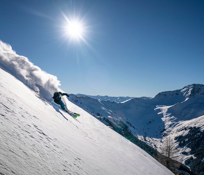 Freerider im Tiefschnee Freerider im Tiefschnee
