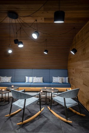 Seating corner in the wellness area