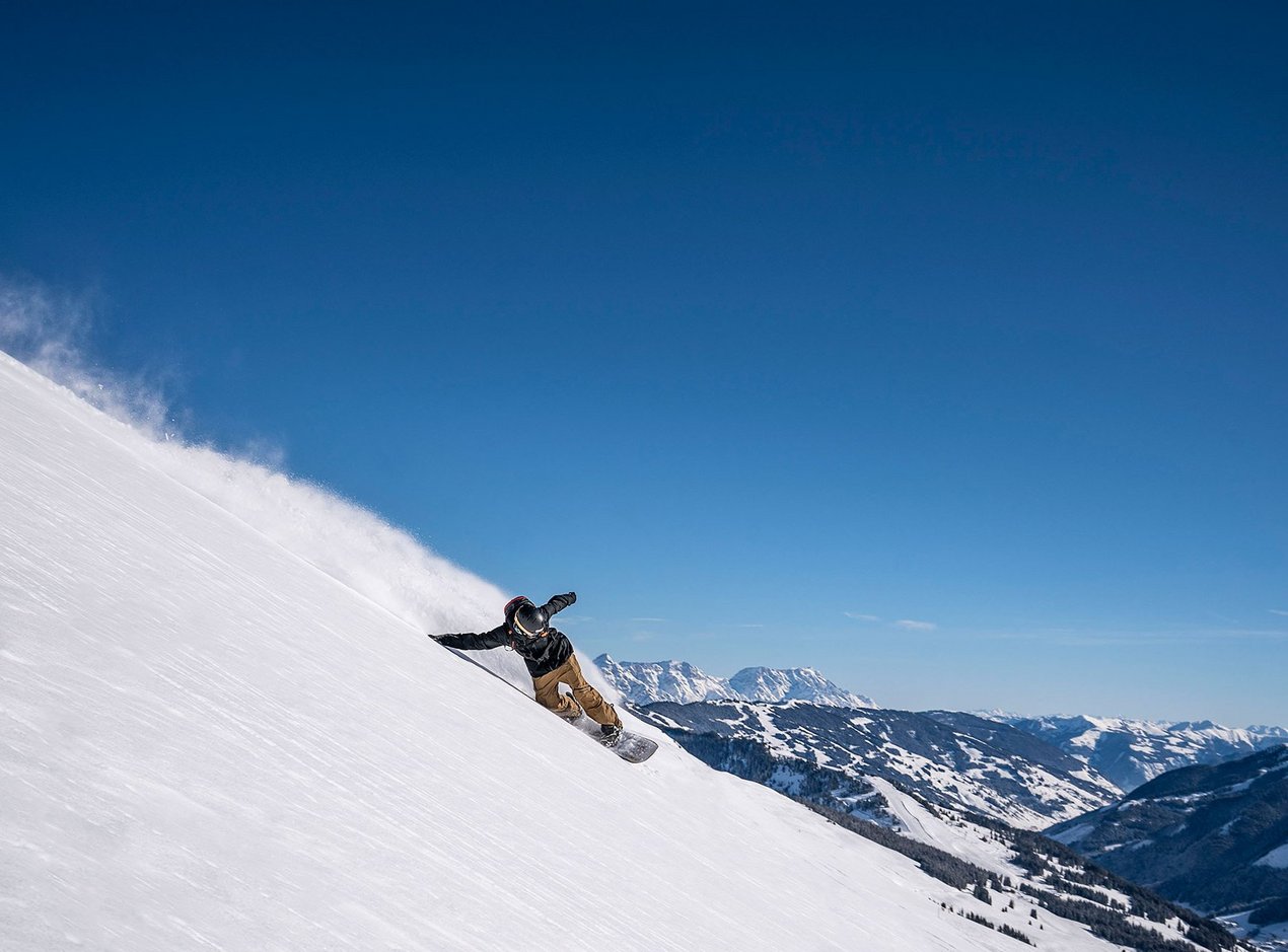 Freerider im Tiefschnee Freerider im Tiefschnee