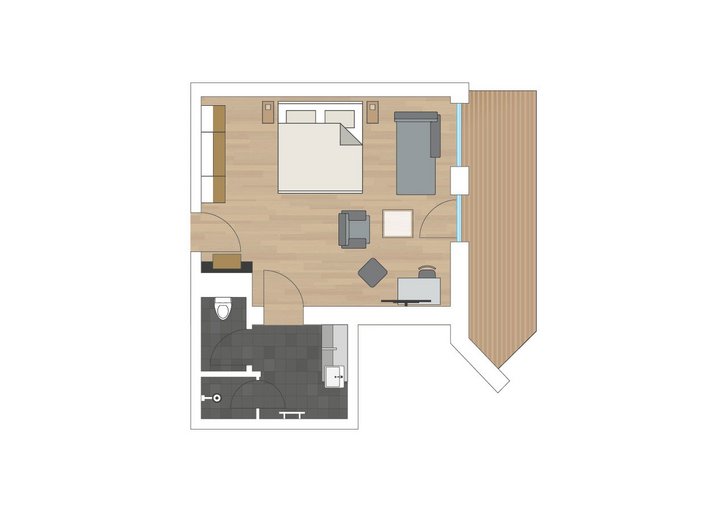 Double room Naturzeit sketch