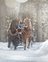 Sleigh ride through the forest 