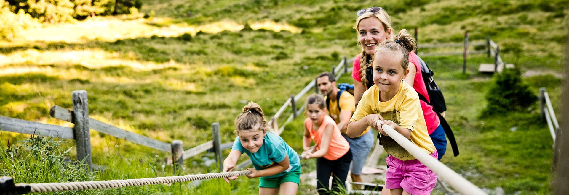 Family on holiday in Saalbach Hinterglemm
