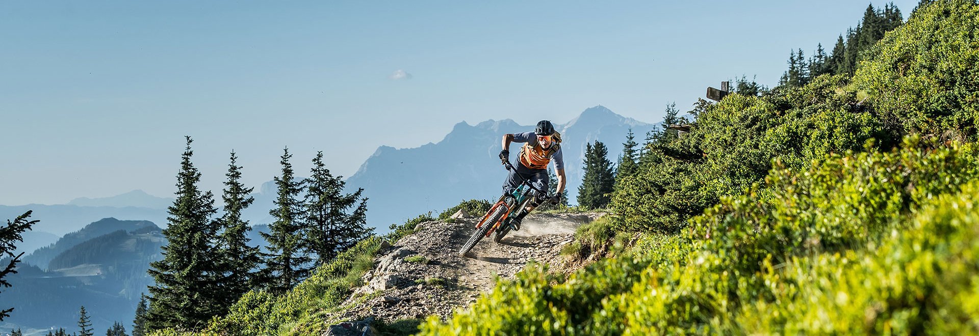 Moutain biking Saalbach Hinterglemm panorama