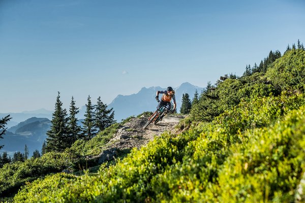 Moutainbiken Saalbach Hinterglemm Panorama