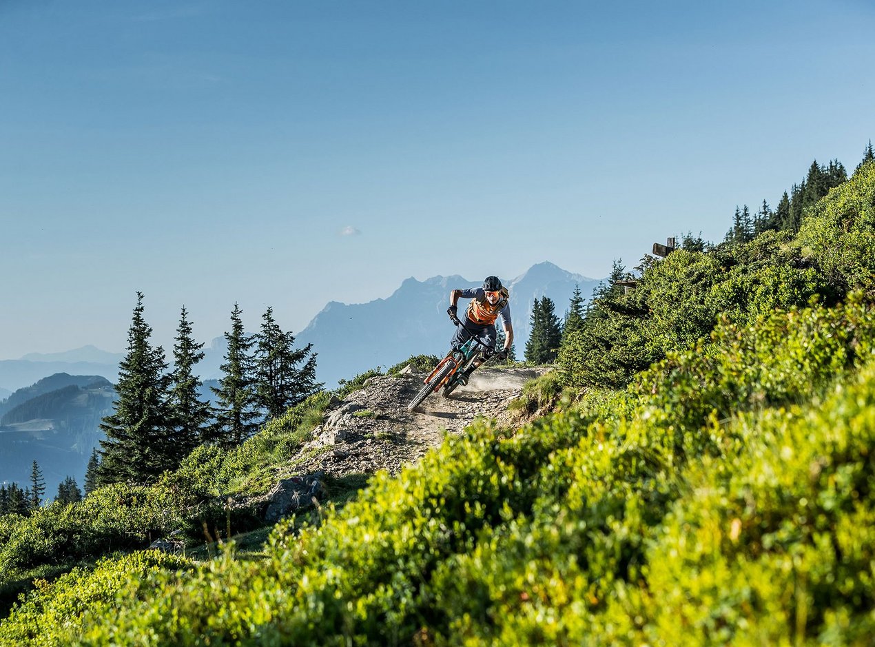 Moutain biking Saalbach Hinterglemm panorama Moutain biking Saalbach Hinterglemm panorama