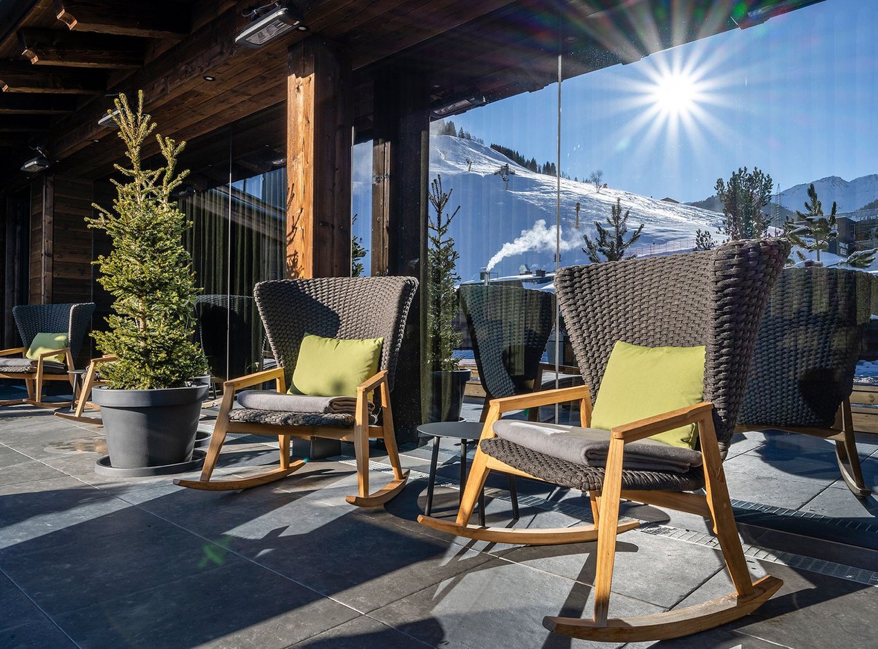 Roof terrace at the Das Zwölferhaus Roof terrace at the Das Zwölferhaus