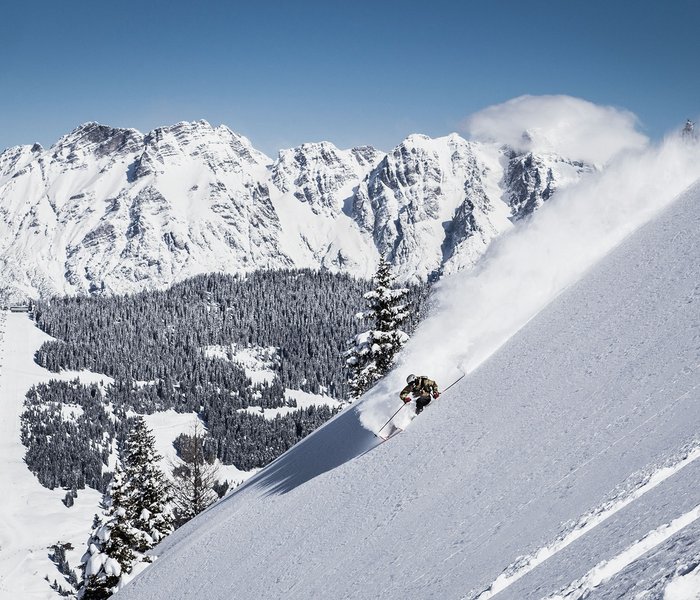 Freerider in the deep snow Freerider in the deep snow